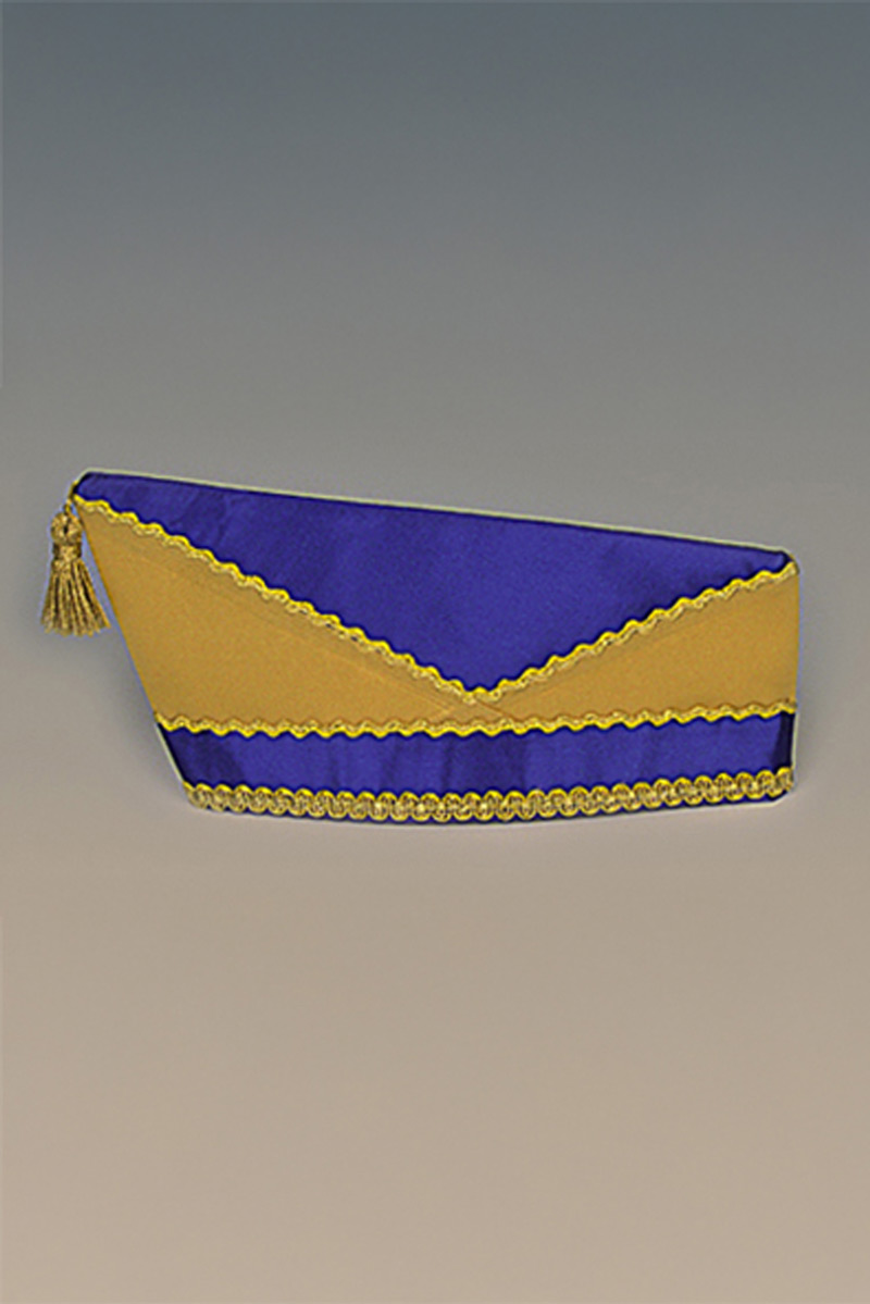 Komiteeschiffchen blau-gold