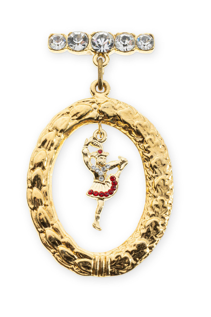 Auszeichnungsbrosche in gold