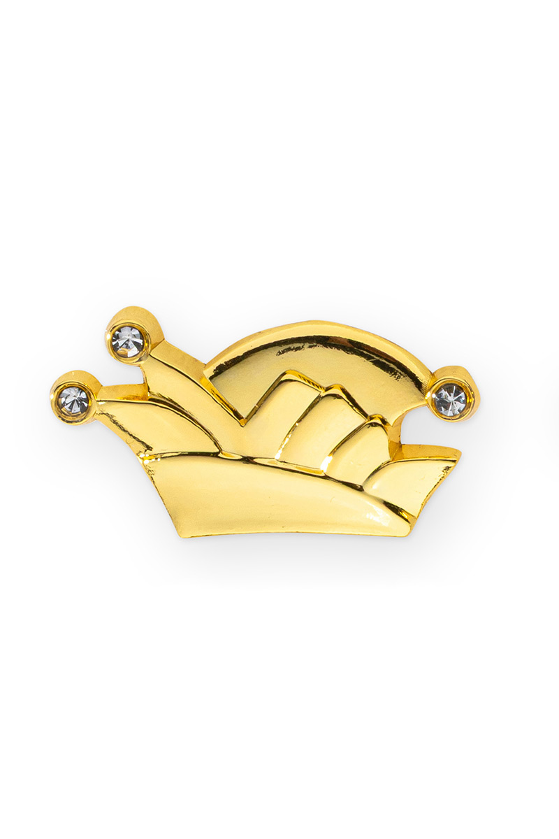 Pin gold-crystal