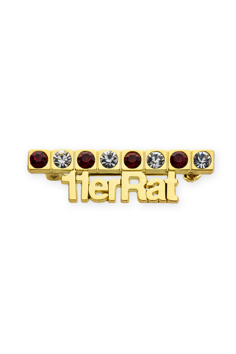 Pin Elferrat in gold