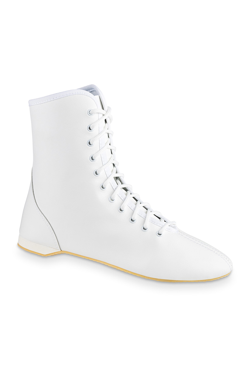 weißer Stiefel mit durchgehender Sohle