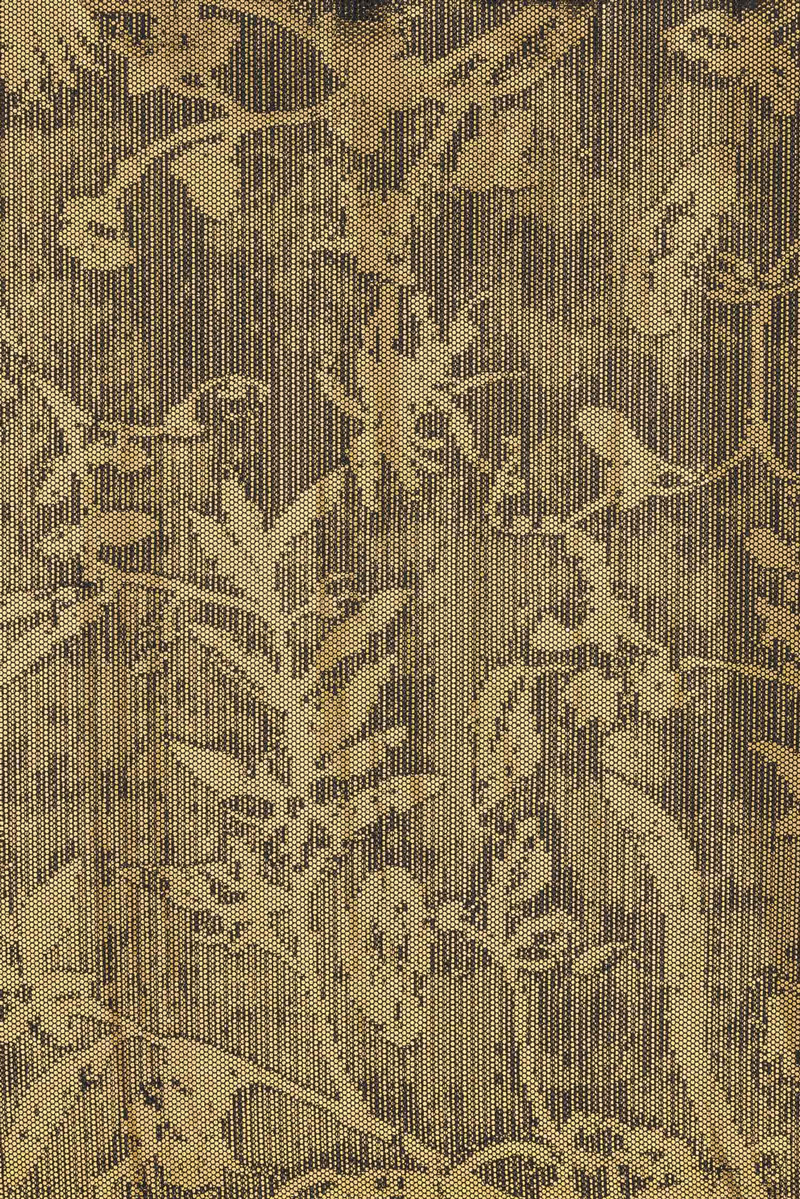 Stoff in der Farbe schwarz-gold