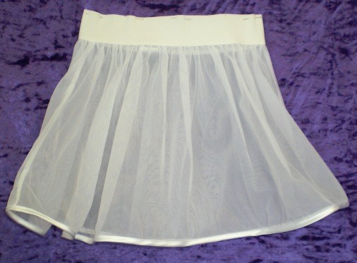 Bremoda Tüll-Petticoat, 1-stufig, 1-lagig, weiß, Einfass weiß