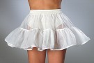 Bremoda Tüll-Petticoat für weite Röcke - 2-stufig, 1-lagig - Satinband-Einfass