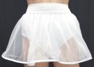 Bremoda Tüll-Petticoat für schmale Röcke- 1-stufig, 1-lagig - Satinband-Einfass