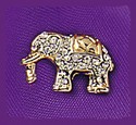 Pin „Elefant“, mit viel Strass